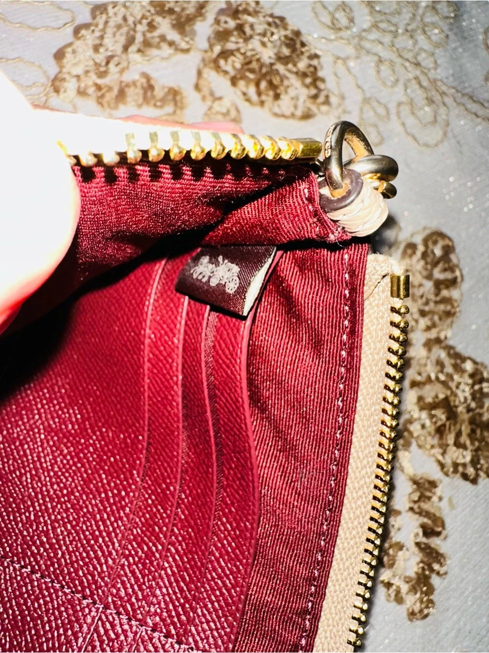Coach compact wristlet